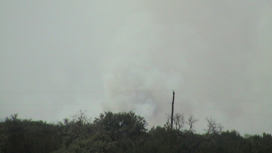 Smoke over Somervell/Hood Counties July 8 2011