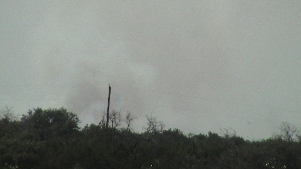 Smoke over Somervell/Hood Counties July 8 2011